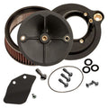 S&S Cycle 17-23 M8 Models Lava Chrome Stealth Mini Teardrop Air Cleaner Kit