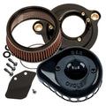 S&S Cycle 17-23 M8 Models Lava Chrome Stealth Mini Teardrop Air Cleaner Kit