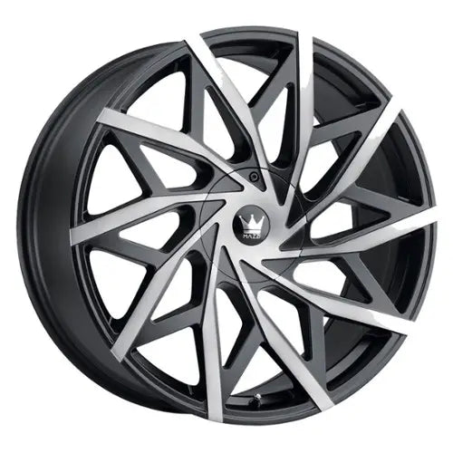 ~(38 lbs. 22X22X10)~ BIG EASY (372) MATTE BLACK W/DARK TINT 20X8.5 5-112/5-120 35mm 74.1mm