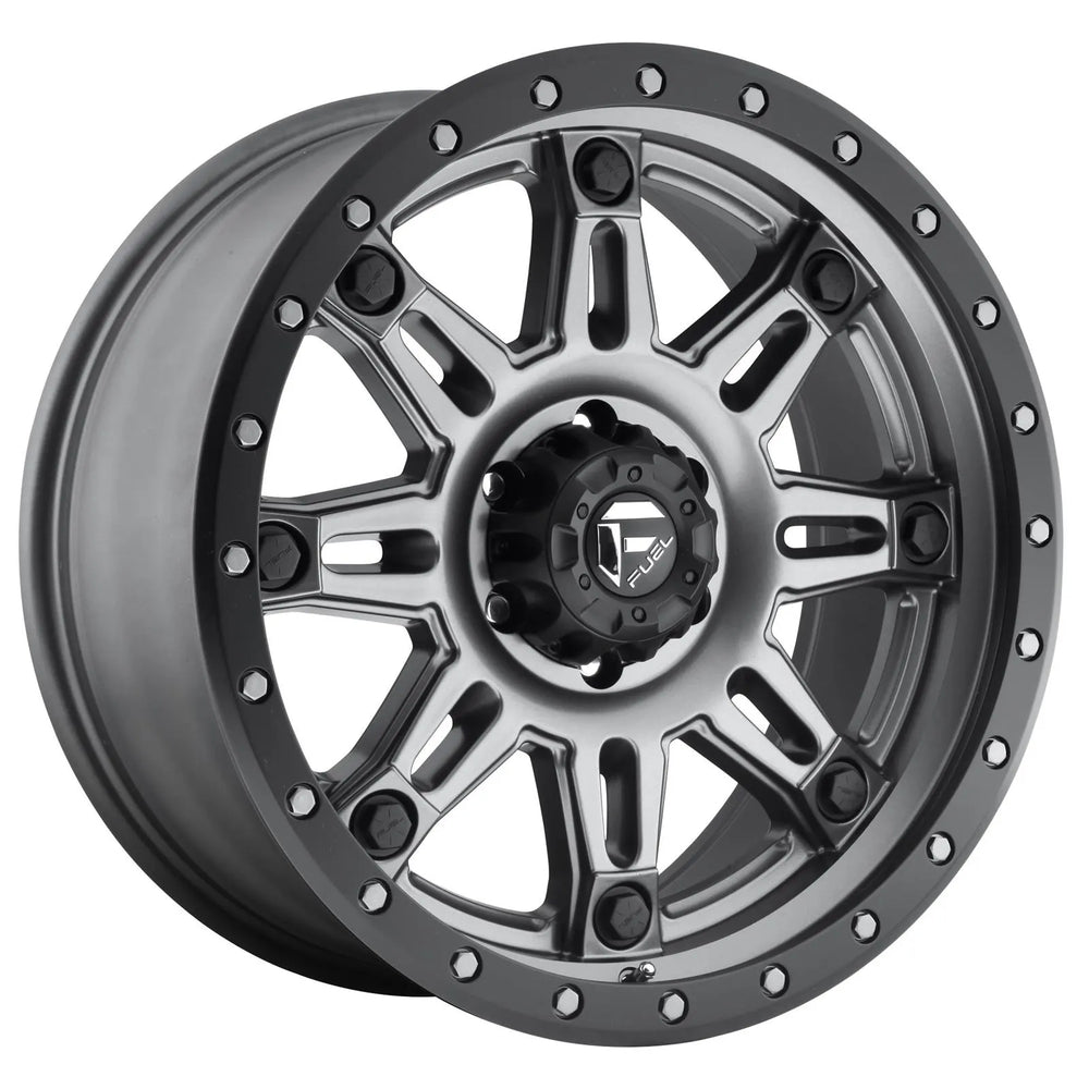 ~(37 lbs. 20X20X12)~ HOSTAGE III 17x9 6x139.70 MATTE GUN METAL BLACK BEAD RING (1 mm)