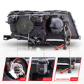 ANZO 2002-2005 BMW 3 Series E46 Projector Headlights w/ Halo Chrome