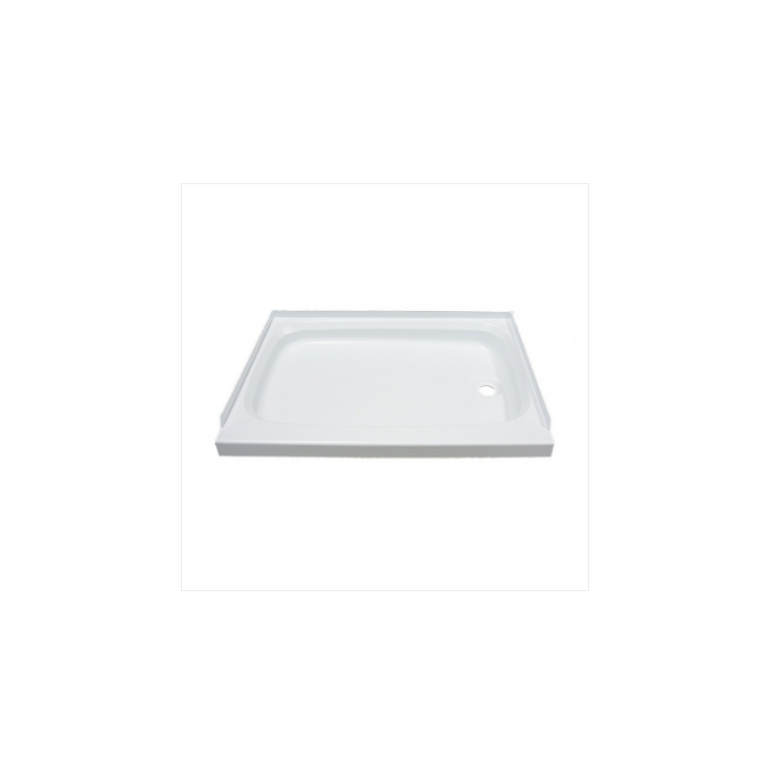 24IN X 36IN SHOWER PAN; RIGHT DRAIN WHITE