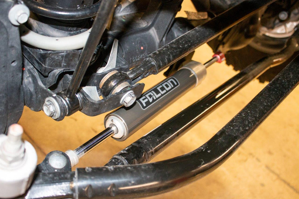 0718 WRANGLER JK FALCON NEXUS EF 2.2 FAST ADJUST STEERING STABILIZER 11/2IN HD TIE ROD