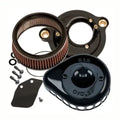 S&S Cycle 08-16 Touring Stock Bore Throttle By Wire Teardrop Air Cleaner Kit - Chrome