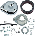 S&S Cycle 08-16 Touring Stock Bore Throttle By Wire Teardrop Air Cleaner Kit - Chrome
