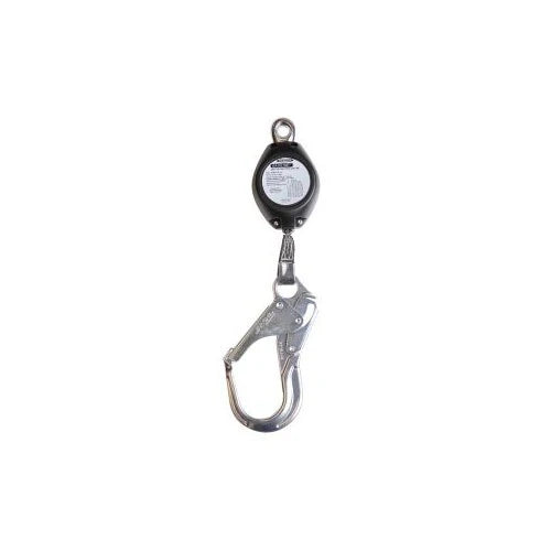 BASELINE 11FT WEB SELFRETRACTING LIFELINE W/STEEL REBAR HOOK BLACK