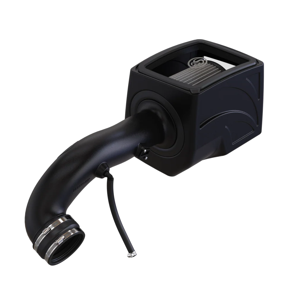 Cold Air Intake For 16-19 Silverado/Sierra 2500, 3500 6.0L Dry Extendable White S&B
