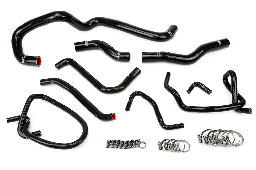 HPS Performance Reinforced Black Silicone Radiator Hose Kit Coolant for Mazda 06-14 Miata 2.0L