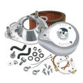 S&S Cycle 07-17 BT Stealth Air Cleaner Kit w/ Black Teardrop Cover