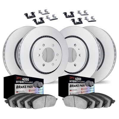 DFC 17-20 Buick Enclave Front & Rear Geospec Rotors w/4000 HybriDynamic Brake Pads w/Hardware