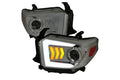 PROJECTOR HEADLIGHTS-SMOKE- LED BAR
