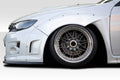 2011-2014 Subaru WRX STI 4DR Duraflex MTR Wide Body Front Fender Flares - 4 Piece (Note: can fit wheels 4 wider than stock)