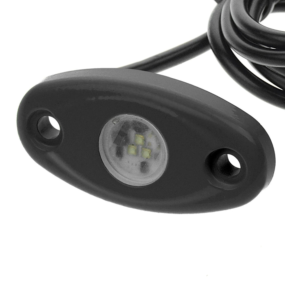 LED OVAL BOAT LIGHT KIT BLK. RGB LED 6PK.