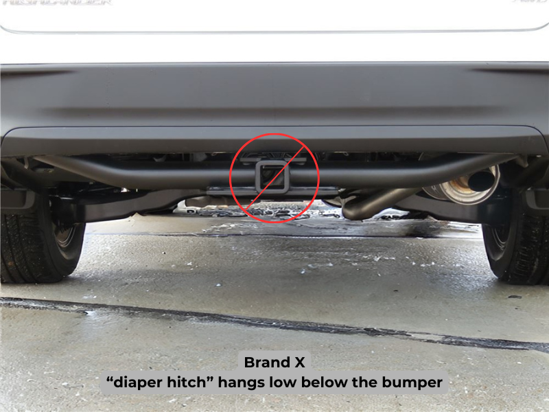 1419 HIGHLANDER ECOHITCH TRAILER HITCH HIDDEN DESIGN 2IN BLACK