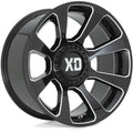 KMC Wheels black auto part