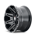 AT1903-20994M AMERICAN TRUXX BOOM AT1903 BLACK MILLED 20X9 8-170 -12MM 125.2MM