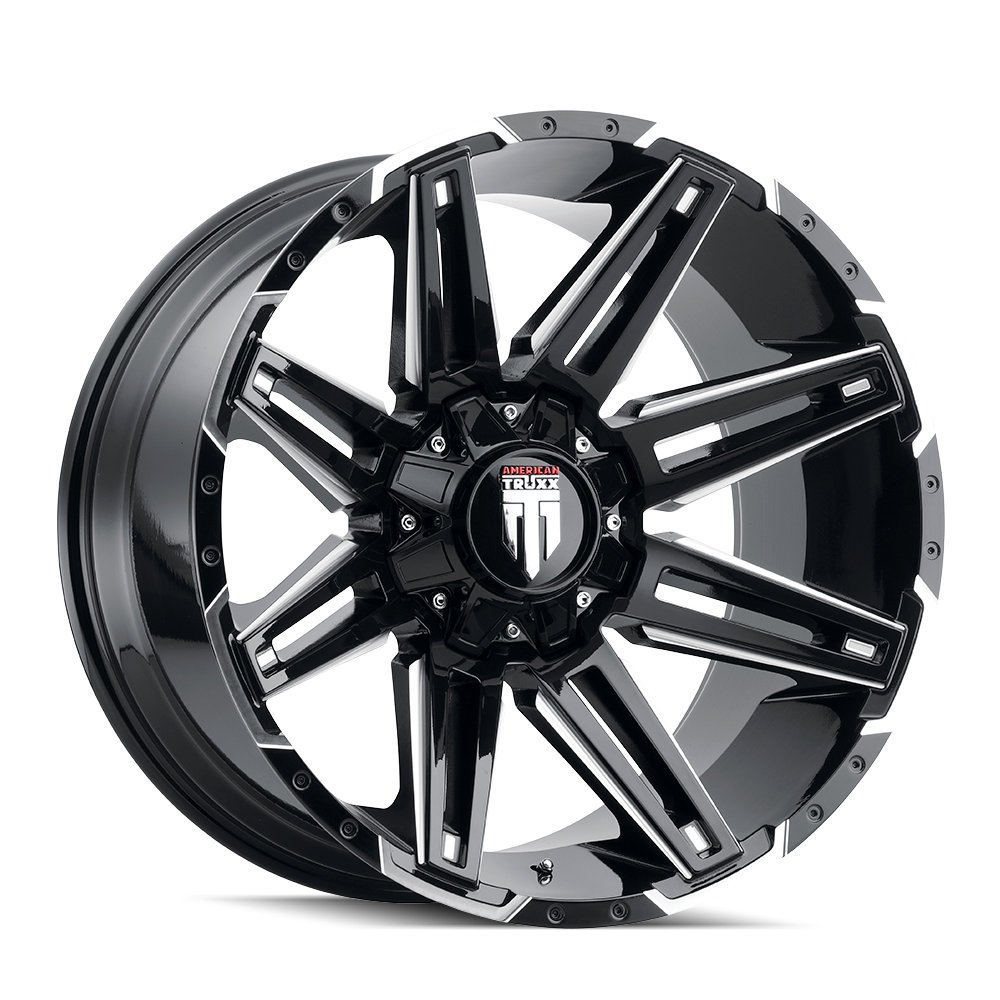 AT1903-20994M AMERICAN TRUXX BOOM AT1903 BLACK MILLED 20X9 8-170 -12MM 125.2MM