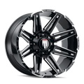AT1903-20994M AMERICAN TRUXX BOOM AT1903 BLACK MILLED 20X9 8-170 -12MM 125.2MM