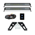 Cali Raised 14-24 Toyota 4Runner 32In Hidden Grille LED Light Bar Brackets - Combo Beam w/ LED Bar