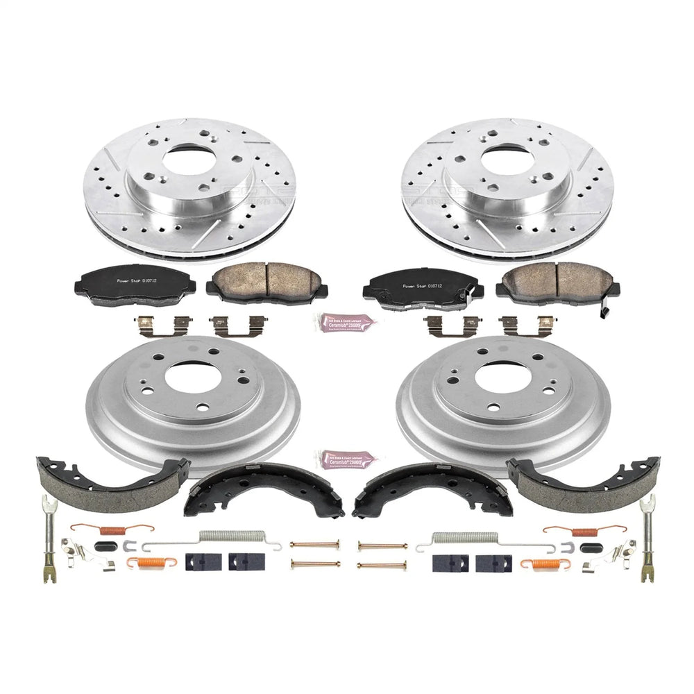 Power Stop 06-11 Honda Civic Front & Rear Z23 Evolution Sport Brake Kit