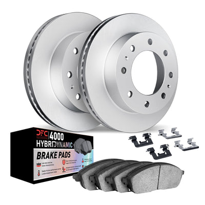 DFC 1999-2009 Chevrolet Silverado 1500 HD Rear Geospec Rotors w/4000 HybriDynamic Pads w/Hardware