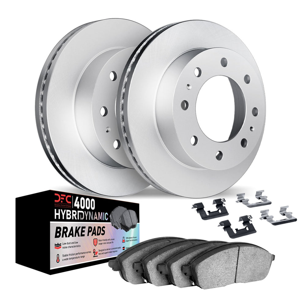 DFC 1999-2009 Chevrolet Silverado 1500 HD Rear Geospec Rotors w/4000 HybriDynamic Pads w/Hardware