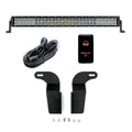 Cali Raised 05-15 Toyota Tacoma 32In Lower Bumper Hidden Led Brackets Kit - Blue Backlight - Small