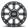 ITP Inertia Beadlock 14x7 / 4x156 BP / 40mm Offset Matte Black w/ Machined Accents Wheel