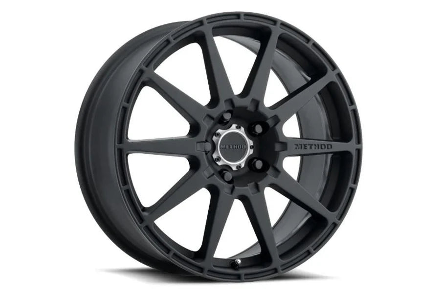 Method MR501 RALLY 17x8 +42mm Offset 5x4.5 67.1mm CB Matte Black Wheel