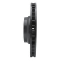 R1 2007-2008 BMW ALPINA B7 Front Left Drilled & Slotted Black Brake Rotor