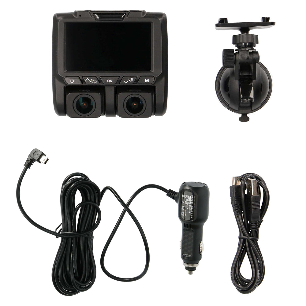 4K DUAL-VIEW DASH CAMERA WITH DVR
