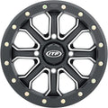 ITP Inertia Beadlock 14x7 / 4x137 BP / 40mm Offset Matte Black w/ Machined Accents Wheel