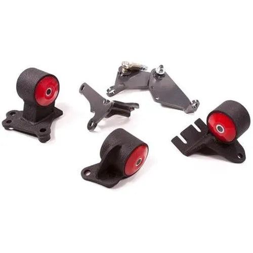 Innovative 90-91 Integra / 92-93 GS-R B-Series Conversion Blk Steel Mounts 60A Bushings w/o Actuator