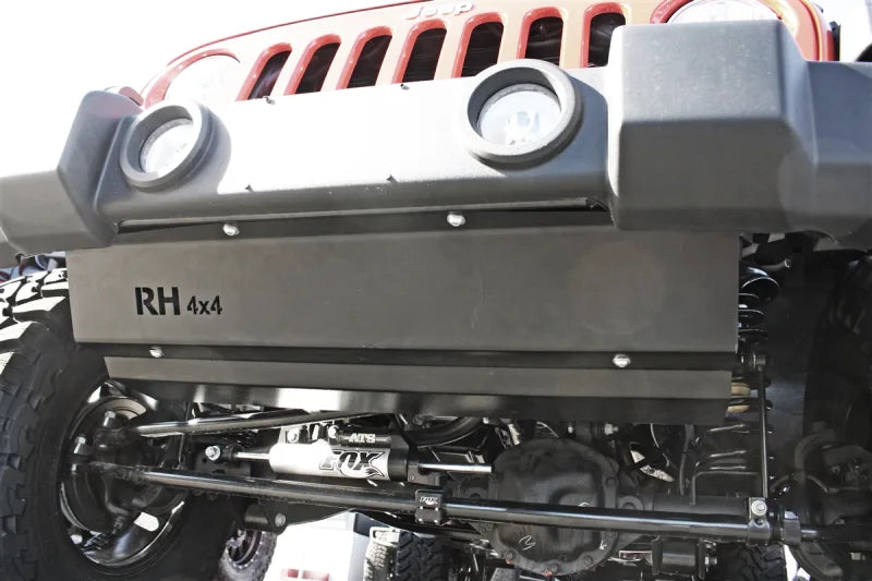 Rock Hard 4x4 Front Bumper Skid Plate for Plastic X Sport Sahara Jeep Wrangler JK 2007 - 2018 [RH-6070]