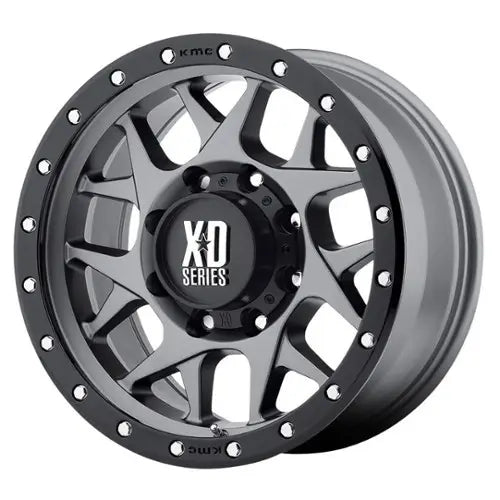 XD127 18X9 6X5.5 M-GRY BLK-RING -12MM