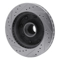 R1 1986-1994 Ford E-250 Econoline Club Wagon Front Right Drilled & Slotted Silver Brake Rotor