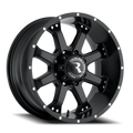Aluminum Wheels 18x9 Assault 991B Satin Black 18 Offset 8 on 170 Bolt Pattern 125.2 Bore Raceline