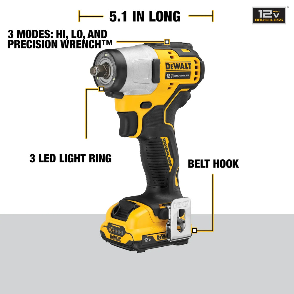 12V XTREME MAX 3/8IN BRUSHLESS CORDLESS IMPACT WRENCH KIT