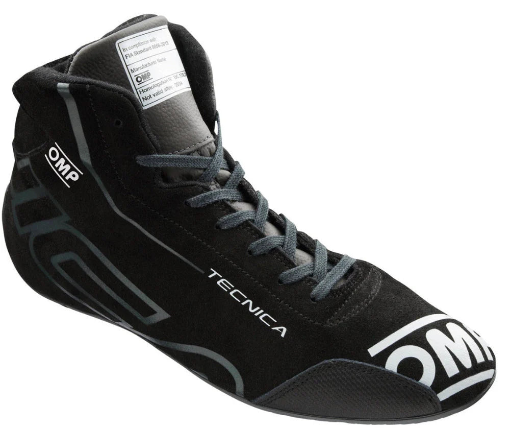 OMP TECNICA SHOES my2025 FIA 8856-2018 BLACK / ANTHRACITE SZ 46