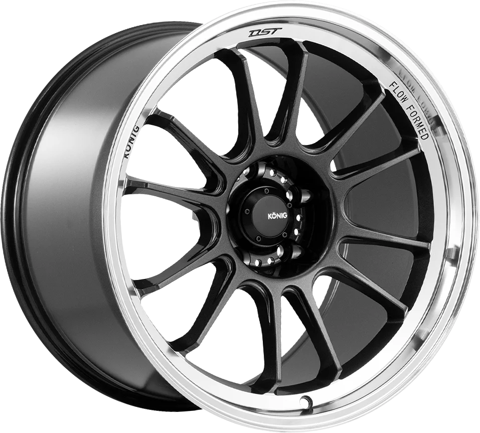 Konig Hypergram 18x9.5 5x112 ET30 Metallic Carbon w/ Machined Lip