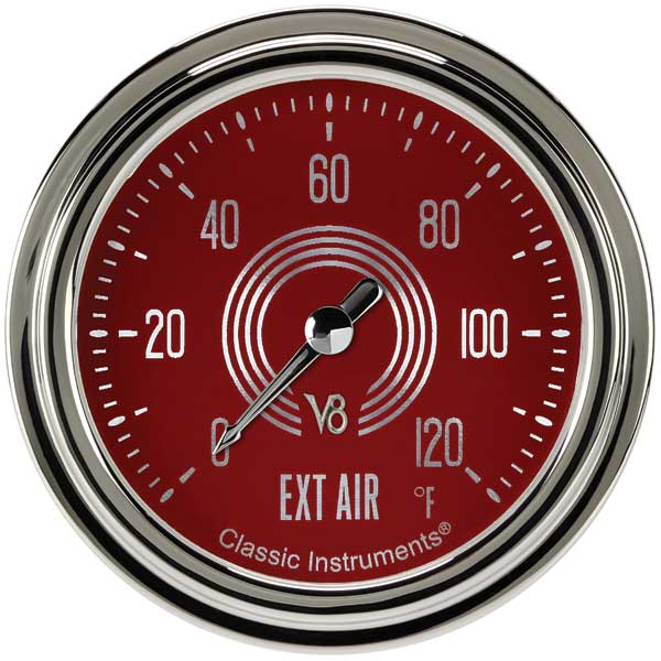 V8 RED ST 2 5/8IN OUTSD AIR TEMP FS