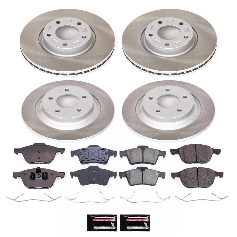 Power Stop 06-07 Mazda 5 Front and Rear Semi-Coated Rotor Kit