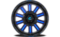 HARDLINE 20x9 6x135.00/6x139.70 GLOSS BLACK BLUE TINTED CLEAR (1 mm)