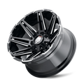 AT1903-20991M AMERICAN TRUXX BOOM AT1903 BLACK MILLED 20X9 8-165.1 -12MM 125.2MM