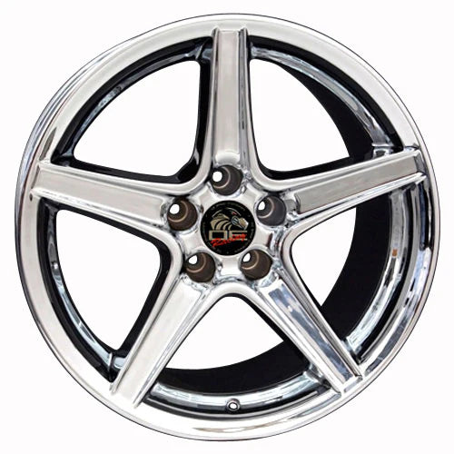 18 IN REPLICA WHEEL FR06B FITS FORD MUSTANG SALEEN RIM 18X9 CHROME WHEEL