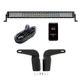 Cali Raised 05-15 Toyota Tacoma 32In Lower Bumper Flush Led Bar Kit - Combo Blue Backlight - Small