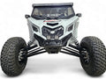 CANAM MAVERICK X3 FRONT WINCH BUMPER & BULKHEAD W/ LIGHTS BLACK