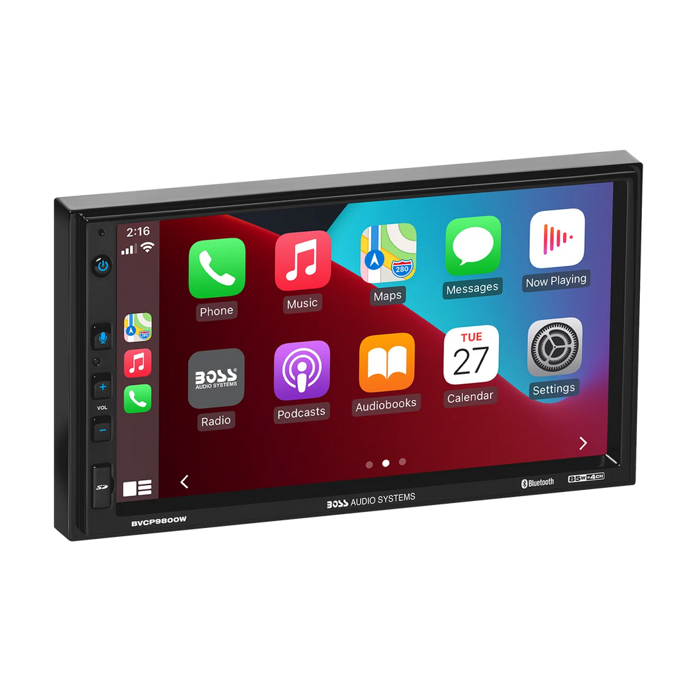 APPLE CARPLAY & ANDROID AUTO CAR MULTIMEDIA PLAYER W/ 7IN TOUCHSCREEN DOUBLE DIN