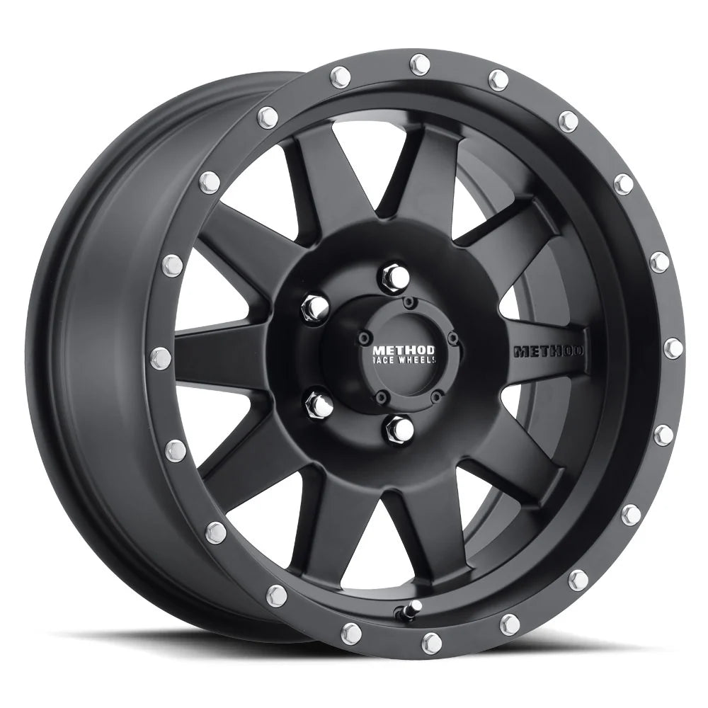 Method MR301 The Standard 16x7 0mm Offset 8x6.5 130.81mm CB Matte Black Wheel