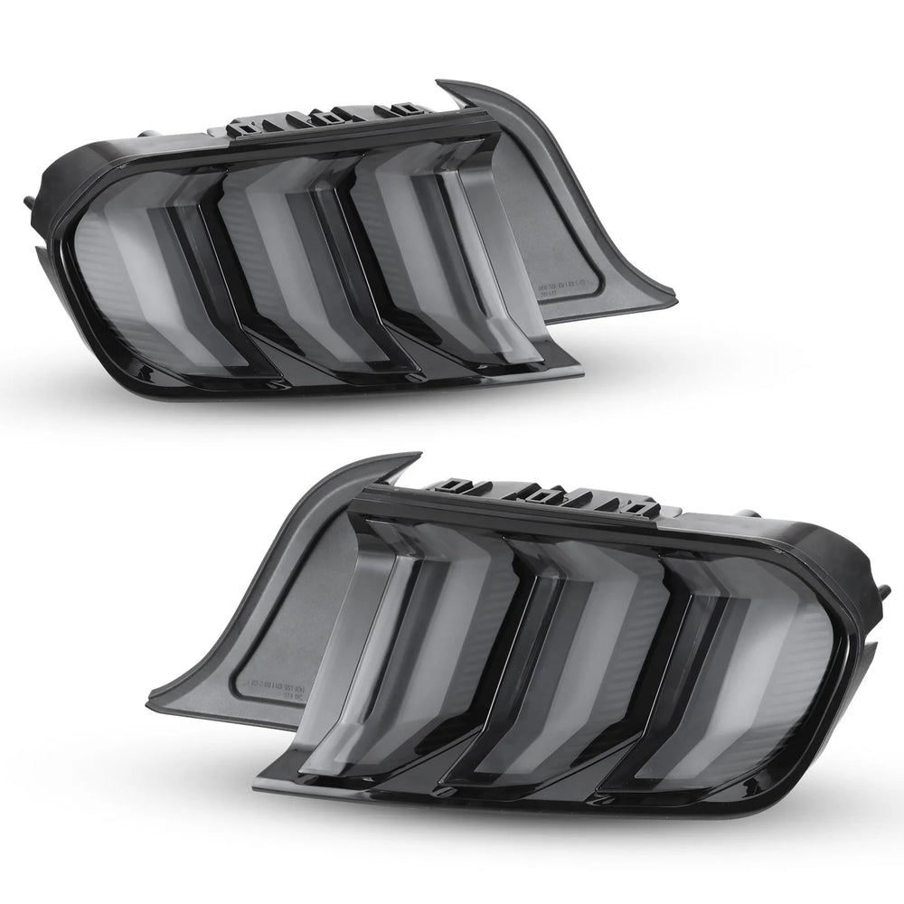 1523 FORD MUSTANG SEQUENTAIL LED TAIL LIGHTGLOSSEY BLACK/SMOKE RENEGADE